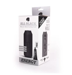 All Black masturbator voor volwassenen 17 cm – foto 2