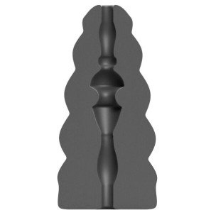Masturbator ALL BLACK 17 cm dla intymnego komfortu – zdjęcie 1