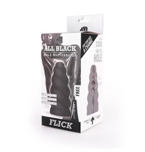 ALL BLACK Masturbator mit 17 cm für intimen Komfort – Bild 2