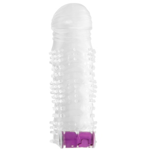 OHMAMA Textured Penis Sleeve with Vibrating Bullet – image 1