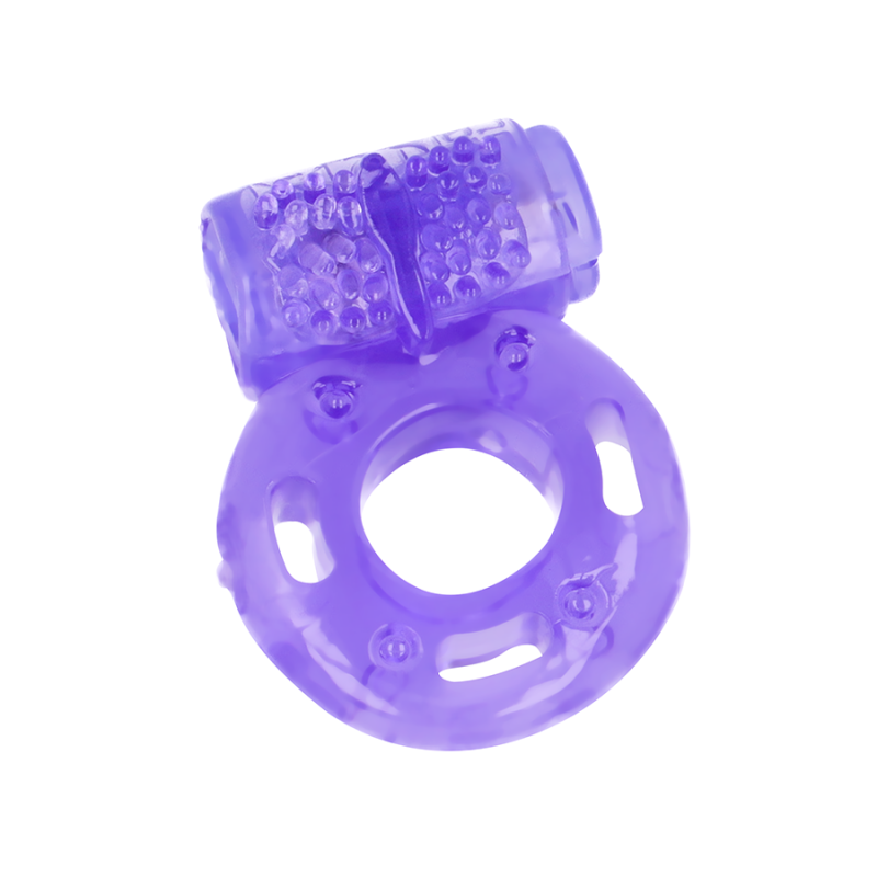 Anneau pénien vibrant violet pour le bien-être intime – photo 1