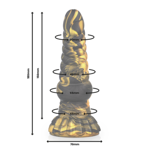 EPIC FURIAS siliconen dildo 17,6 cm met volle diameter – foto 3