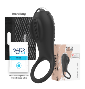 BRILLY GLAM Alan vibrating penis ring with WatchMe remote control – image 2