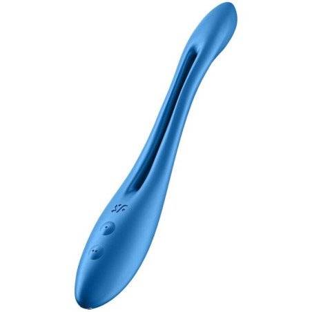 SATISFYER blauwe elastische multivibrator voor volwassenen
