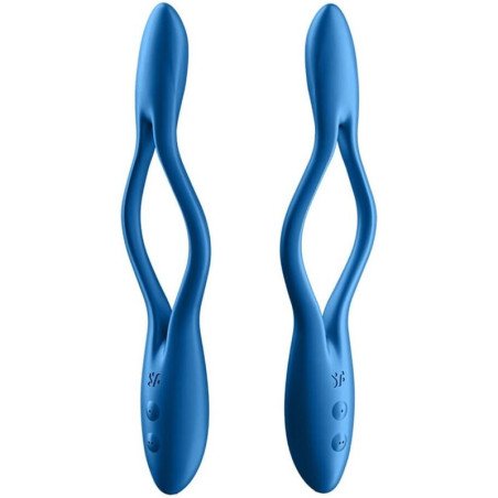 SATISFYER blauwe elastische multivibrator voor volwassenen