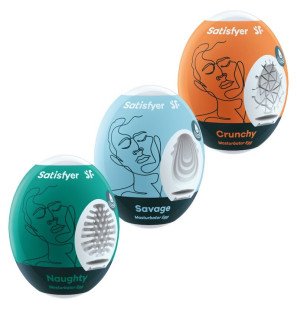 Satisfyer Eggs, coffret de 3 œufs masturbateurs pour varier les plaisirs – photo 1