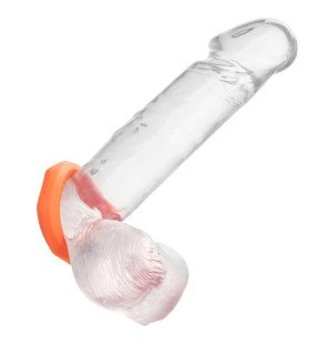 Calexotics Alpha Sexagon, anneau pénien orange non vibrant – photo 1