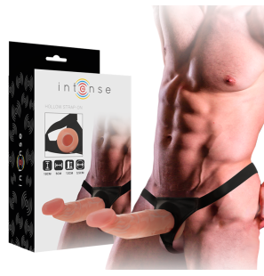 Harness with dildo, 18 cm long and 3,5 cm in diameter – image 1