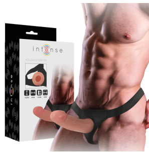 Holle harnas met dildo van 16 x 3 cm – foto 1