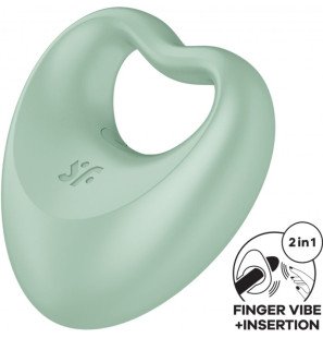 Satisfyer Perfect Paar – vibrierende Penisringe 3 cm, grün – Bild 1