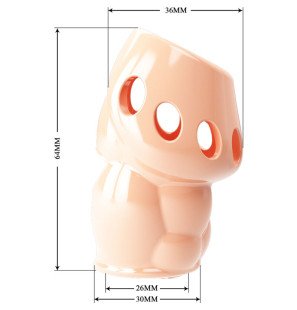 Pretty Love Oscar, naturalny pogrubiający penis – intymny komfort – zdjęcie 9