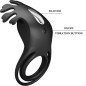 Ruben vibrating penis ring with 7 vibrations in black silicone – image 7 Ruben vibrating penis ring with 7 vibrations in black silicone – image 7