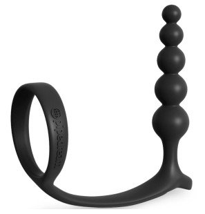Anal Beads with Penis Ring 4 cm – image 1