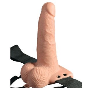 Verstellbares Harness mit Vibrator und Fernbedienung 15 cm – Bild 2