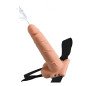 Regulowana realistyczna uprząż z penisem i tryskającymi jądrami, 19 cm – zdjęcie 3