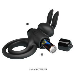 Pretty Love Vibrating Penis Ring with Rabbit-Penis Design – image 8
