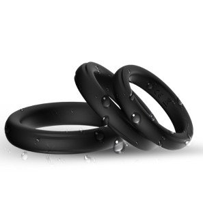 ARMONY triple black silicone penis ring 52 mm – image 2