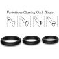 ARMONY triple black silicone penis ring 52 mm – image 4