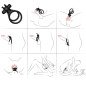 ARMONY Traveler anneau pénien vibrant double avec forme de lapin, noir – photo 4
