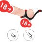 ARMONY Treasure schwarzer doppelter Analring 32 mm – Bild 3