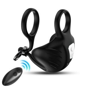 ARMONY Manta vibrierender Penisring für die Hoden mit Fernbedienung – schwarz – Bild 1