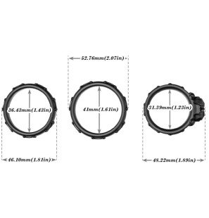Siliconen penisringen met schedeldesign 52 mm – foto 2