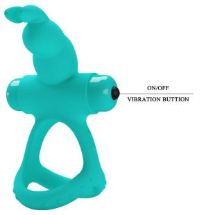 Pretty Love Figgy Vibrating Penis Ring with Rabbit Design – image 6