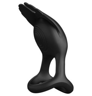 Pretty Love Silas anneau pénien vibrant en silicone avec 7 modes de vibration – photo 2