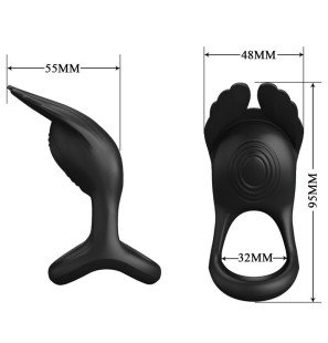Pretty Love Silas vibrating penis ring with 7 vibrations, silicone – image 6