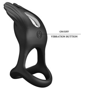 Pretty Love Silas vibrating penis ring with 7 vibrations, silicone – image 7