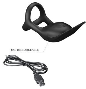 Pretty Love Silas vibrating penis ring with 7 vibrations, silicone – image 8