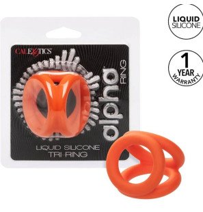 CALEXOTICS Alpha Triple anneau pénien orange 3,75 cm – photo 2