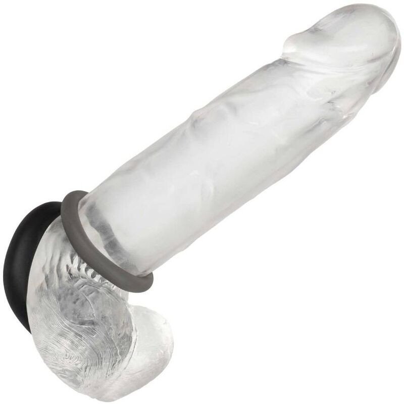Calexotics Alpha lot de 2 anneaux péniens gris allongés – photo 1