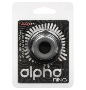 Calexotics Alpha lot de 2 anneaux péniens gris allongés – photo 3
