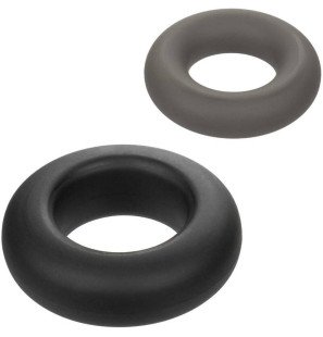 Calexotics Alpha lot de 2 anneaux péniens gris allongés – photo 7