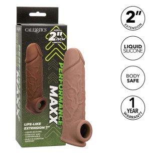 CalExotics Performance Maxx Realistic Penis Extension with Brown Skin Tone – image 2