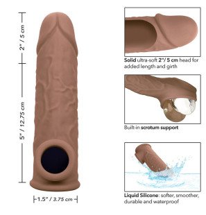CalExotics Performance Maxx Realistic Penis Extension with Brown Skin Tone – image 11