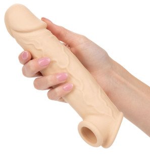 CalExotics realistyczna przedłużka na penisa dla dorosłych, jasny odcień skóry, 5 cm – zdjęcie 9