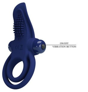 Pretty Love Bronson Double Penis Ring with Blue Vibration – image 8