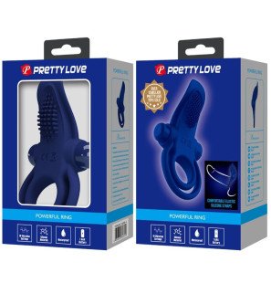 Pretty Love Bronson Double Penis Ring with Blue Vibration – image 9