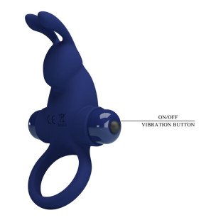 Pretty Love Jiro vibrating rabbit ring with blue vibration – image 7