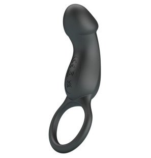 Pretty Love vibrating penis ring with black stimulator – image 1