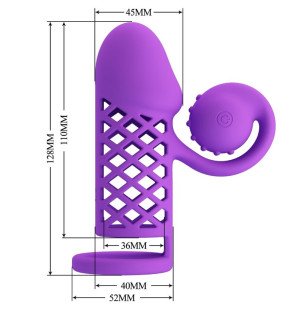 Romance Purple Extended Penis Sleeve for Adults – image 6
