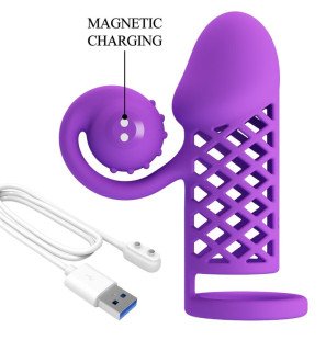 Romance Purple Extended Penis Sleeve for Adults – image 8