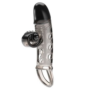 ROMANCE Black Extended Penis Sleeve for Intimate Comfort – image 3