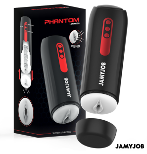 JAMYJOB Phantom automatischer Vaginalmasturbator mit 5 Saug- und Stoßmodi – Bild 2