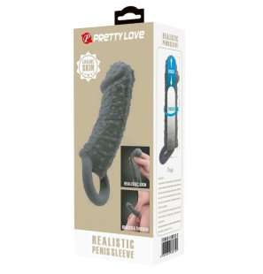 Realistic Penis Extender with Delay Sleeve Model 2, Grey – image 8