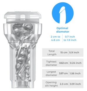 KIIROO Feel Pocket transparenter Masturbator – Bild 1