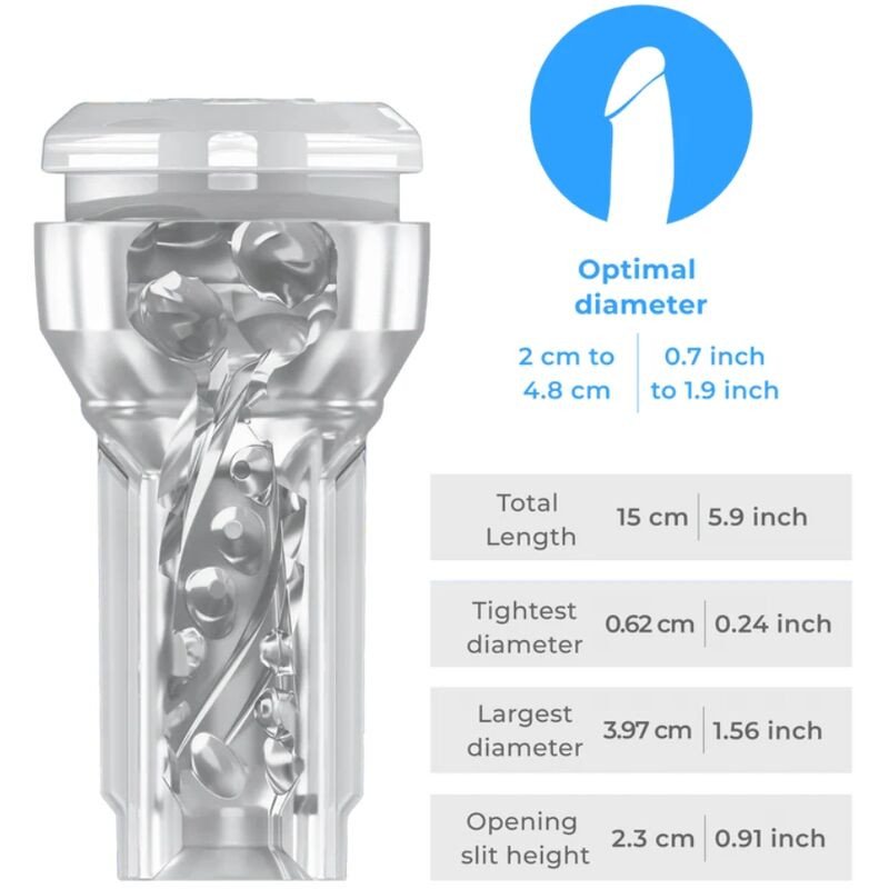 KIIROO Feel Pocket transparante masturbator – foto 1