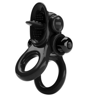 Pretty Love vibrating penis ring with dual vibration and clitoral stimulator – image 1